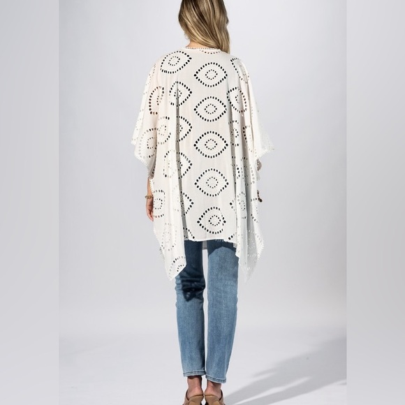 Lace Garden Duster Kimono|Natural - Picture 4 of 4